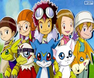 пазл Digimon главные герои